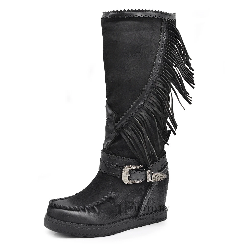 Stivali indianini con zeppa best sale interna