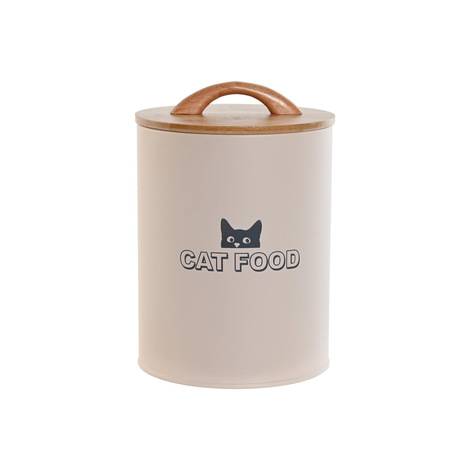 BOTE METAL BAMBU 14X14X20 2,5L COMIDA BEIGE (V6K)