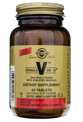 Solgar, Formel V, VM-75 Vitamine & Mineralien Super Complex / 60tab / VM75