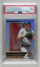 2013 Panini Pinnacle Clear Vision Complete Game Clayton Kershaw PSA 9 MINT 0d69