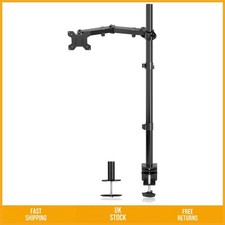 Professional Single Screen Monitor Desk Mount Arm 80cm Pole For 13-32 Inches