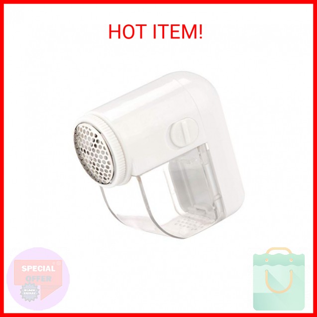 Honey-Can-Do LNT-02093 Electric Fabric Shaver with Brush, White