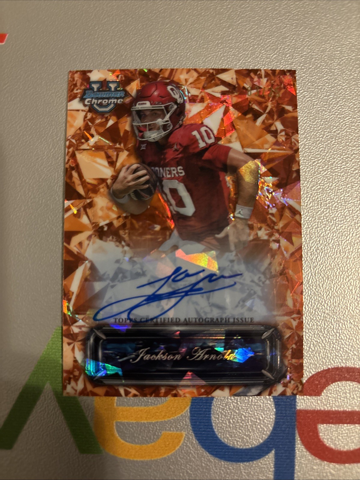 2024 Bowman U Sapphire Jackson Arnold Sapphire Selections Auto Orange /25