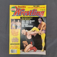 Inside Wrestling Magazine December 1980 Paul Jones Ivan Koloff Mil Mascaras