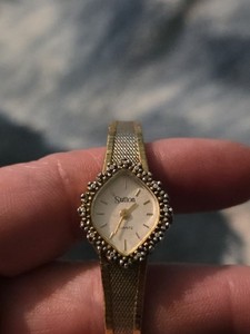 VTG Rare Sutton Swiss‎ Hexagonal Manual Wind Ladies Watch 35mm Black Fits 7.75 1950s sutton ladies watch, - Gem main image 3