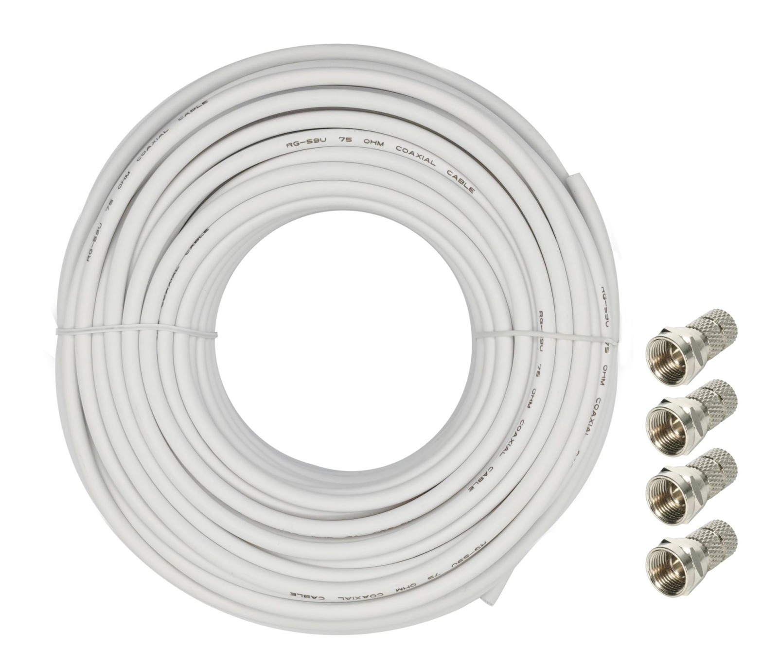 Gadget - Ridem: Cavo Sat 6Mm - 15Mt Bianco - Ridem