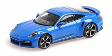 Porsche 911 992 Turbo S 2020 Blue 1:43 Diecast Model Car  Minichamps