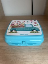 Tupperware Sandwichbox Brotdose dose Snackdose Mit Auto Türkis Neu