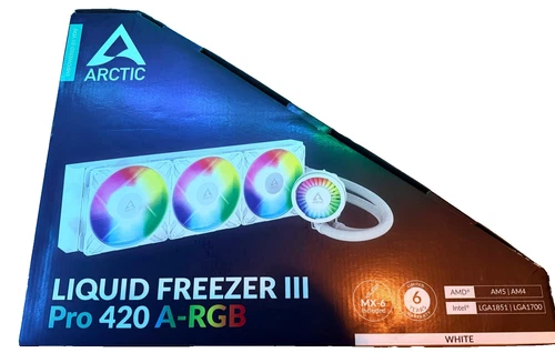 Arctic Liquid Freezer Iii 420 A-Rgb Black ARCTIC Liquid Freezer III Pro 420 A-RGB white PC Water Cooler Cooling CPU