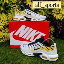 ❤ Scarpe da ginnastica Nike ® Air Max Plus TN nuove con etichette e autentiche in bianco e mais taglia UK 10