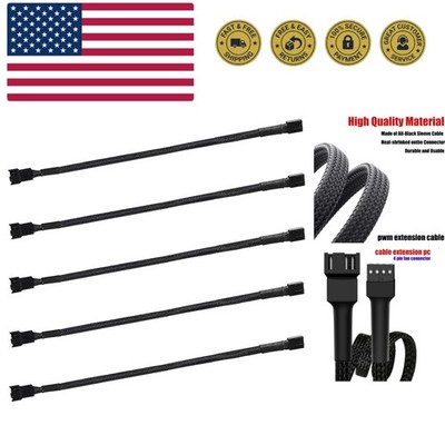12'' pwm Fan Extension Cable，4 pin Fan Extension Cable，Cable Extension pc，PC F...