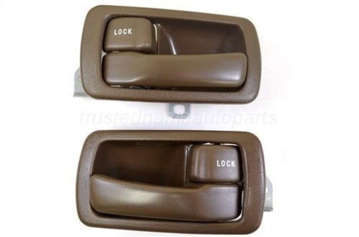 fits 1992 to 1996 Camry Interior Door Handle Trim Left Right Front Rear Brown