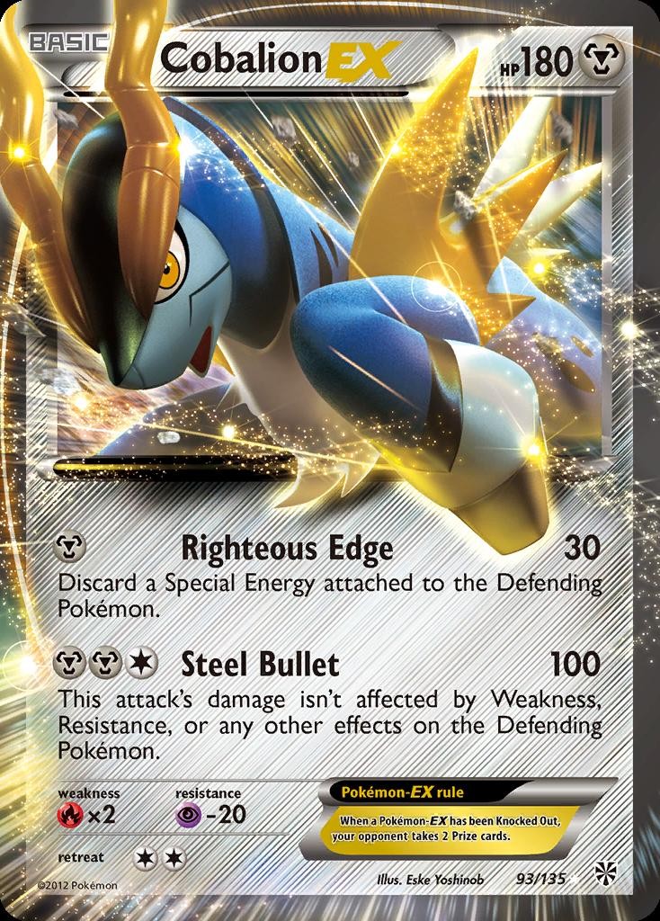 Pokemon Cobalion-EX (93/147) Plasma Storm LP HOLO