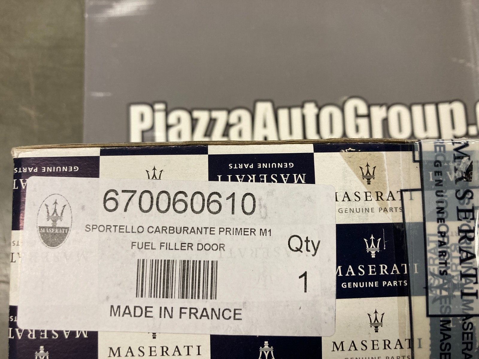 OEM Maserati Fuel Door, Primed, Levante 17-18, 670060610
