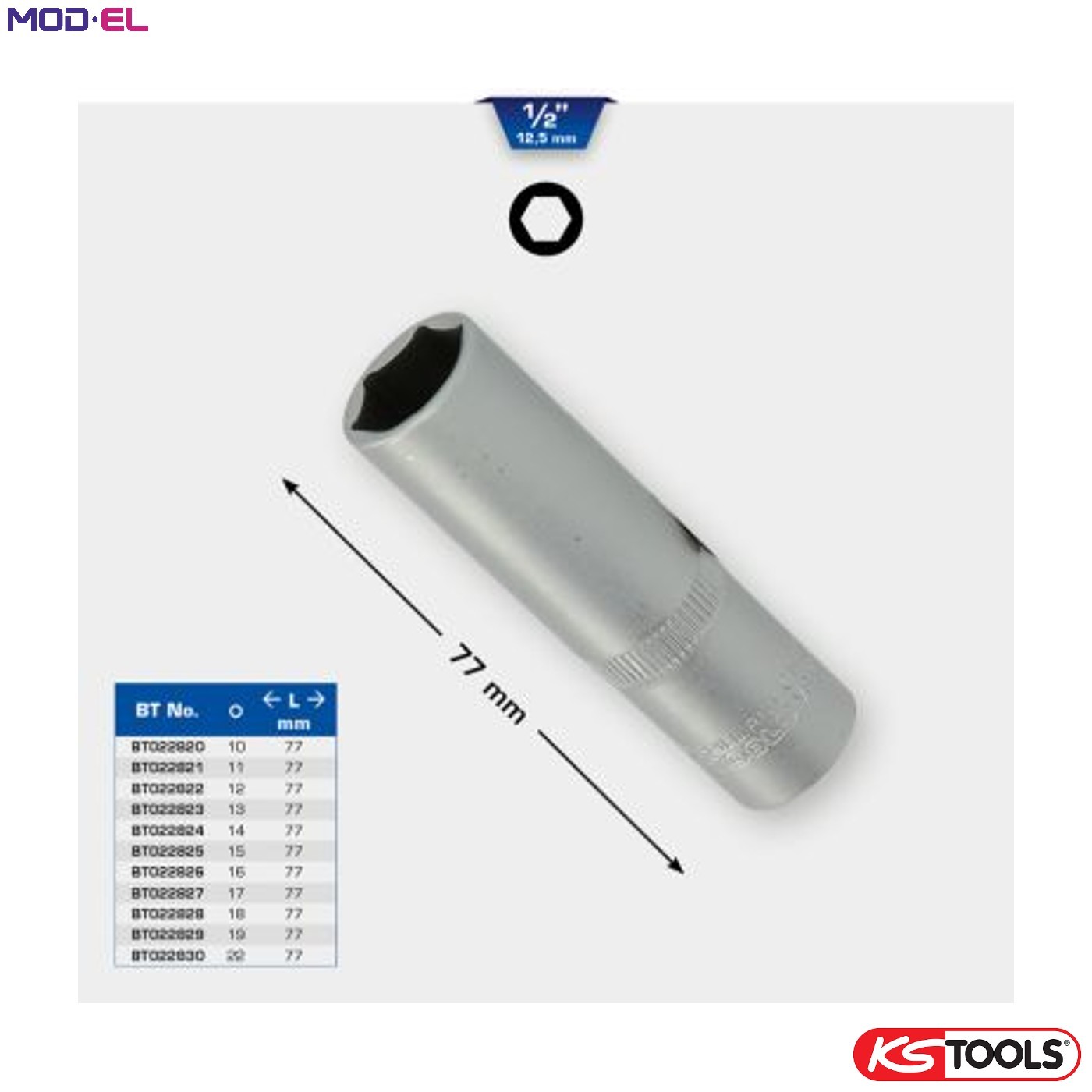SOCKET WRENCH INSERT BT022822