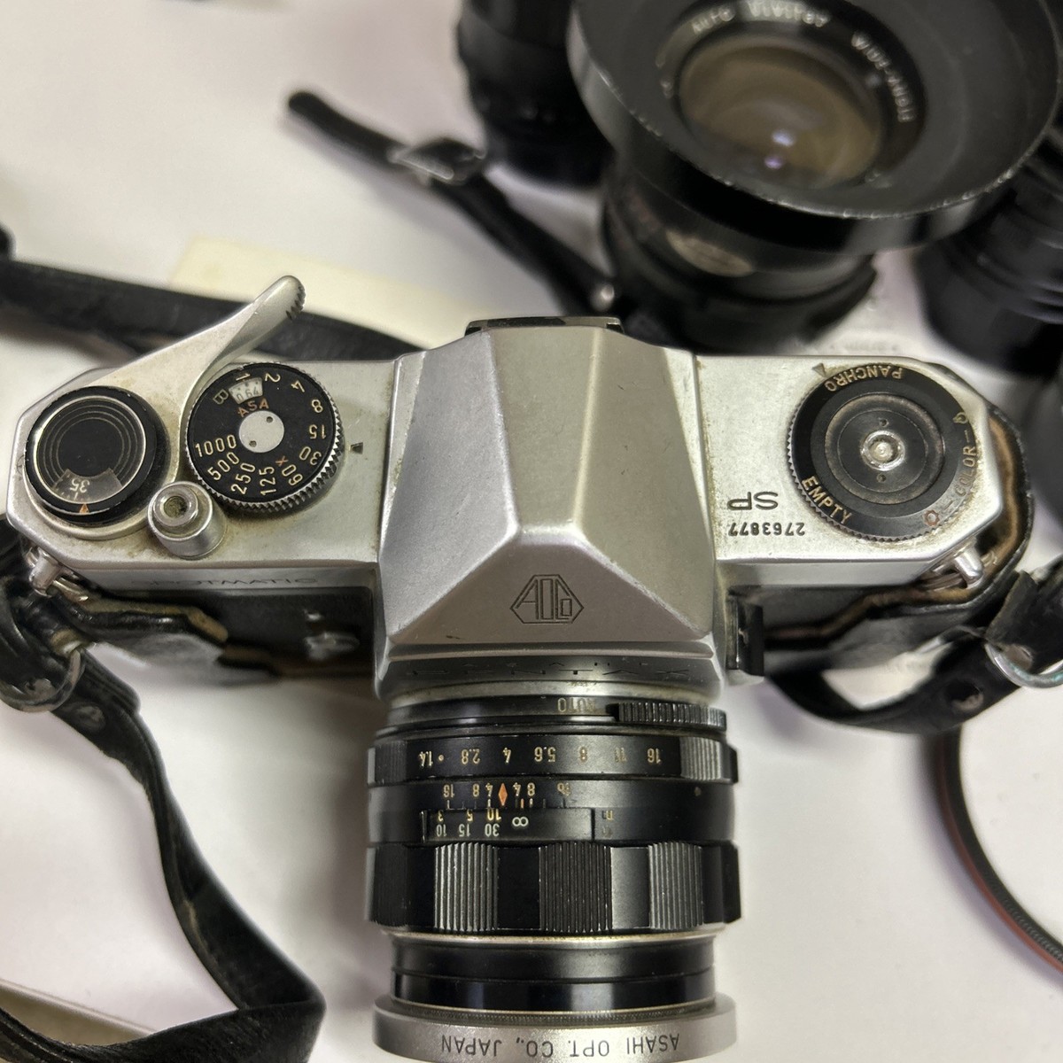 1964 Asahi Pentax Spotmatic Sp 35mm SLR camera with Lens and