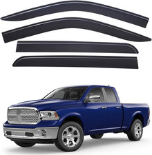 Outside-Mount Low-Profile Auto Vent Window Visors, Fits 2009-2018 Dodge Ram 1500