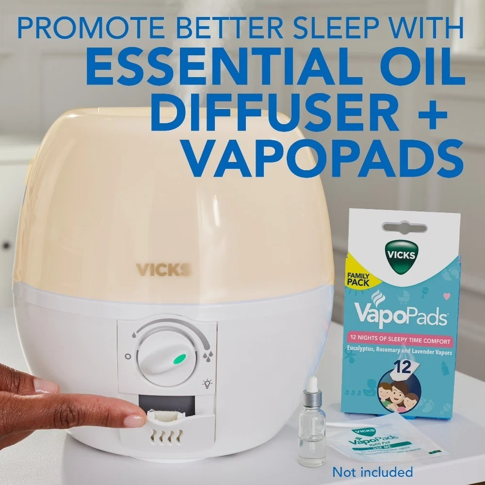 Ultrasonic Humidifier & Diffuser 3-in-1 Sleepy Time Aromatherapy Essential Oil - thumbnail 6