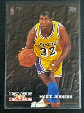 1993 NBA Hoops Face to Face Magic Johnson #FTF8 Lakers INSERT SP HOF 