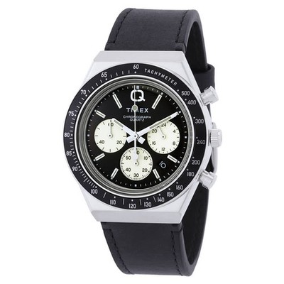 Timex Q Chronograph Quartz Black Dial Men's Watch TW2V42700