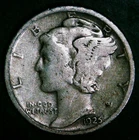 1925-S Mercury Dime - 90% Silver - Free Shipping!