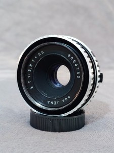 Carl Zeiss "Aus Jena" Q1 Tessar 50mm F2.8 Zebra Okay cond + caps + Images - Read