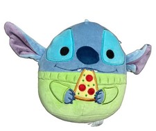 Stitch Squishmallows 7.5" Plush Disney Lilo  Stitch Holding Pizza NWT