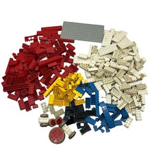 Lego Vintage 1970's Era Lot of Loose Bulk Mixed Bricks Wheels 366 Pieces 2 Lb