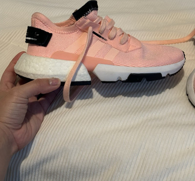 adidas P.O.D. S3.1 Pink White Black Mesh Low Top Athletic Sneakers, Breathable
