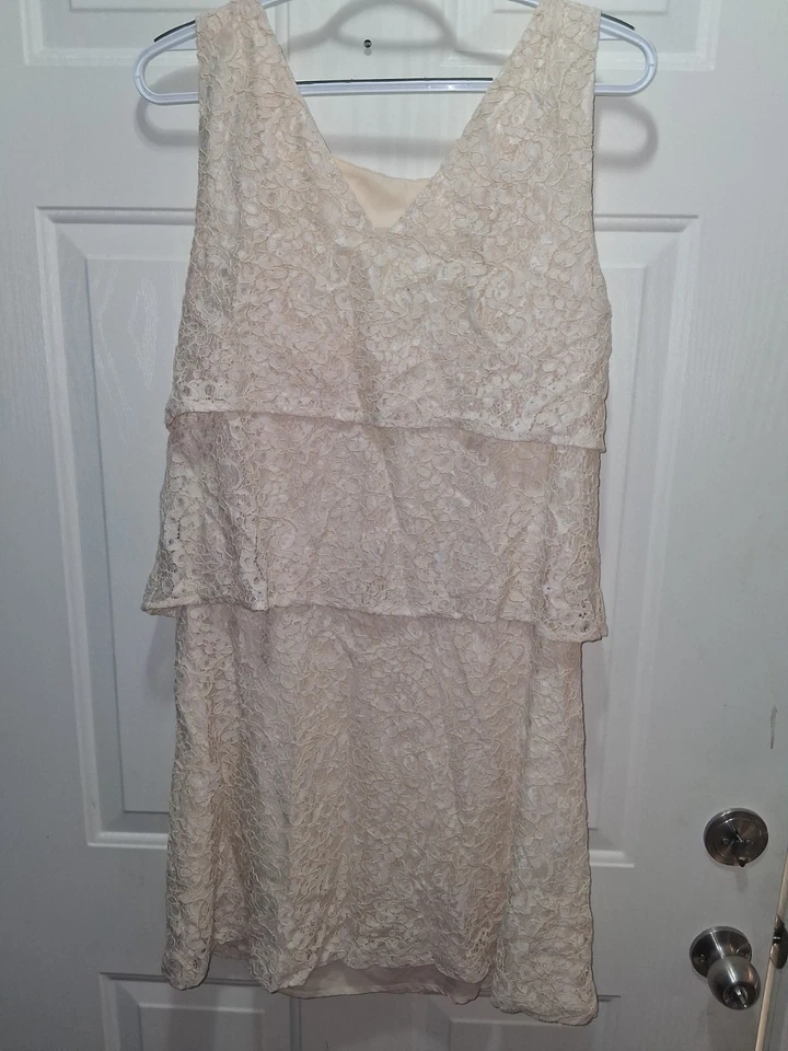 Tommy Hilfiger Lace Tiered Sleeveless Dress Size 10 - Image 4 of 4