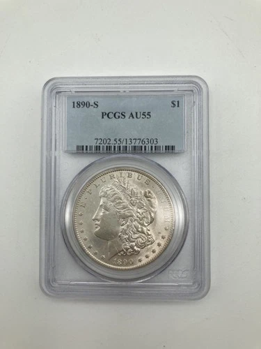 1890-S Morgan Silver Dollar AU55 PCGS 7202.55/13776303