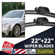2pcs Soft Rubber Front Window Windshield Wiper Blades 2222 Replacement Kit