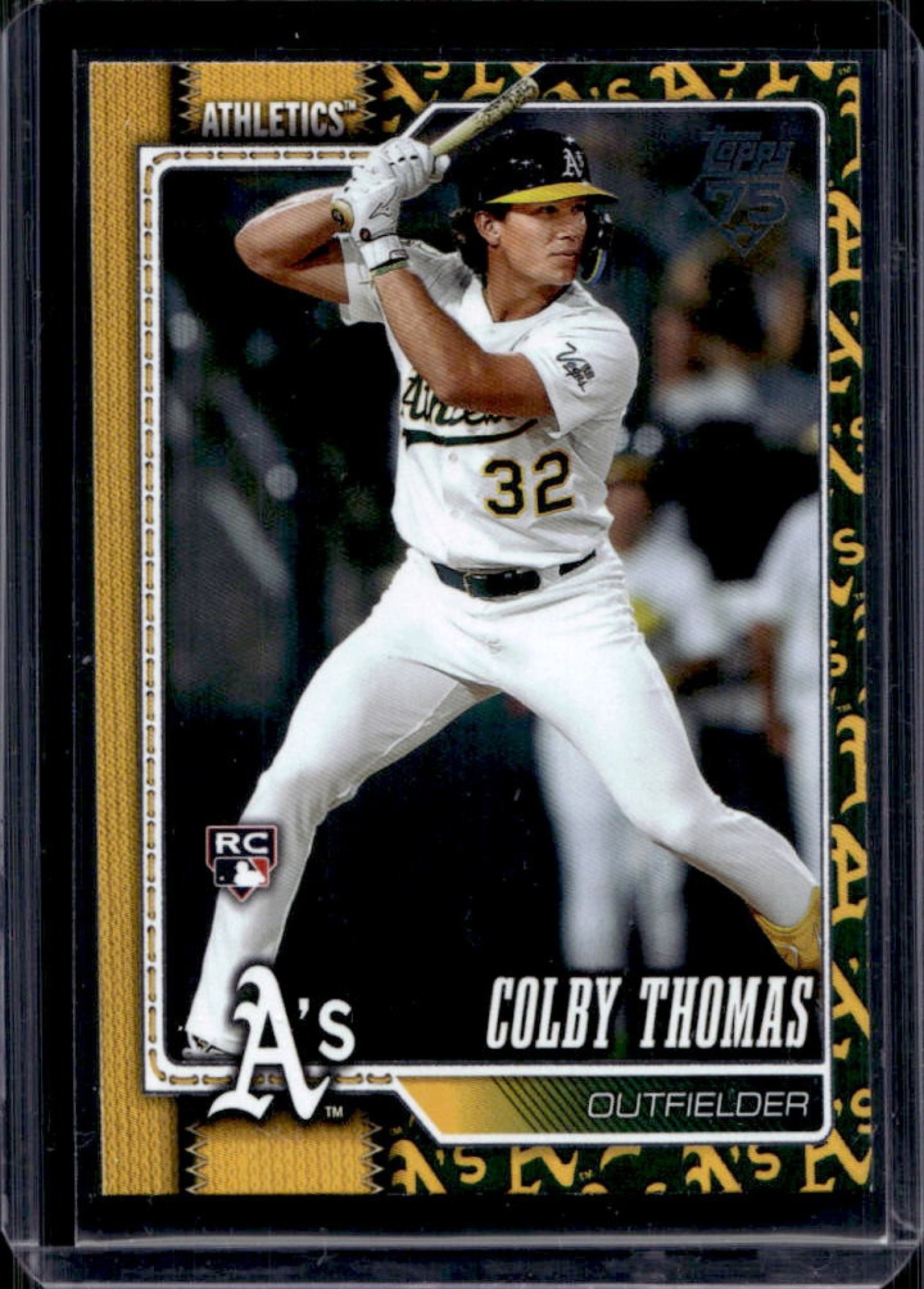 2026 Topps Colby Thomas RC Team Color Border Variation SP Rookie #213 Athletics