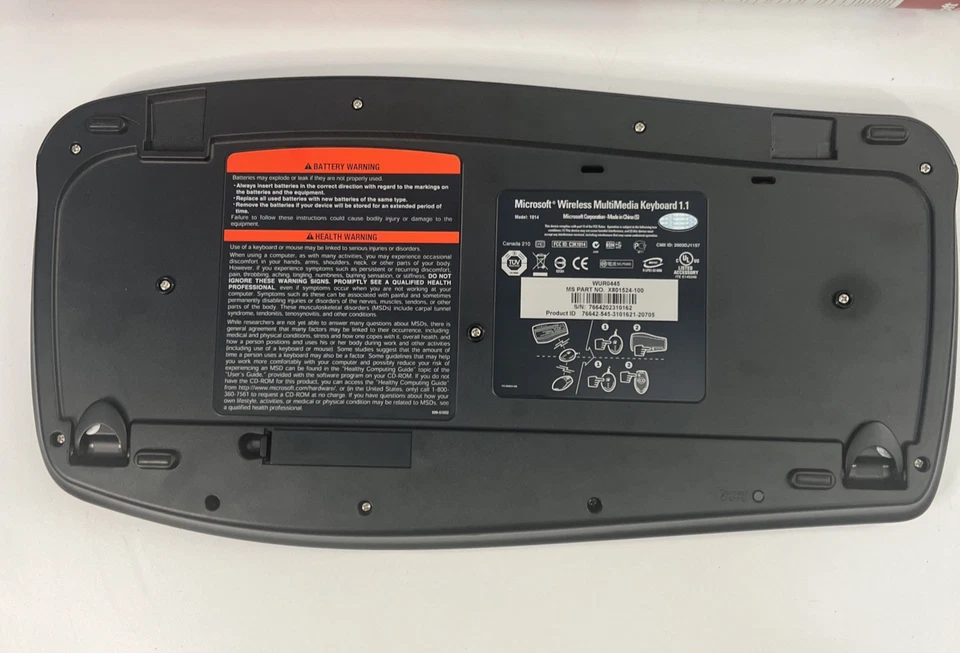 Microsoft Wireless Optical Desktop 1000 Keyboard, Receiver Dongle & Mouse - Image 3 of 4