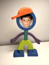 CBS Designs 1998 Flexo Buddies Bendable Picture Photo Frame Boy Brother Hat 5.5"