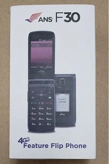 Flip Phone Senior Cell ANS F30 4G LTE Wifi Camera Bluetooth Unlocked Single Sim - Image 2 of 4