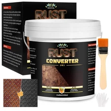 2-in-1 Rust Converter & Metal Primer - 1 Gal Black Rust Inhibitor, Heat Res