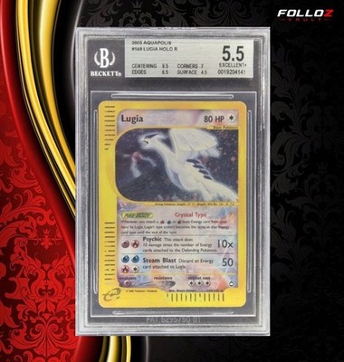 crystal lugia pokemon card CARTA POKEMON LUGIA CRYSTAL HOLO 149/147 AQUAPOLIS BGS 5.5 TCG CARD ENG