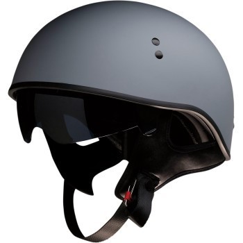 Z1R Vagrant Half Helmet DOT Approved - Flat Primer Gray - Adult Size 2XL