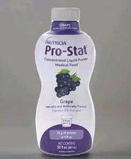 Lot of 3 Nutricia Pro Stat Concentrated Liquid Protein Medical Food Grape 30 oz