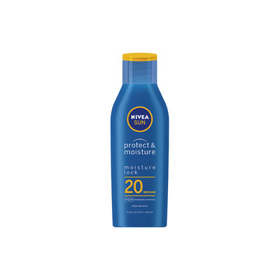 2x NIVEA SUN Protect and Moisture 200ml SPF 20 Sunscreen| PA+++ UVA