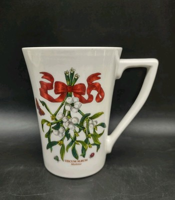 PORTMEIRION The Botanic Garden MISTLETOE Christmas Mug- Viscum Album 