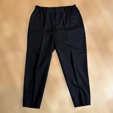 COMME des GAR ONS HOMME DEUX Wool Tapered Pants Black, Size 38cm Waist, Used