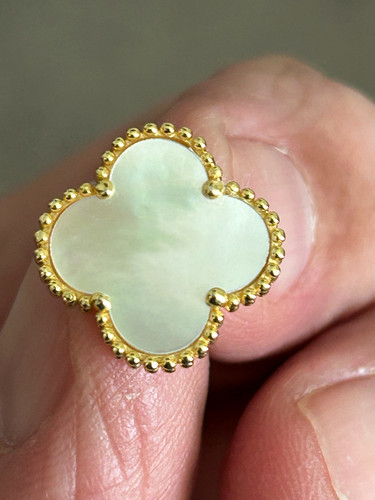 SINGLE EARRING Van Cleef & Arpels Sweet Alhambra Pierced type 750 GOLD JB 290824