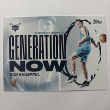 2025-26 Topps KON KNUEPPEL Rookie RC Generation Now Charlotte Hornets #GN-4