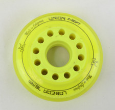 Labeda Union X-Soft Inline Hockey Wheels 76mm Yellow 4-Pack 0410-458 