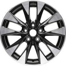 5 V-spoke Machined And Dark Bluish Charcoal Metallic 17x6.5 Wheel