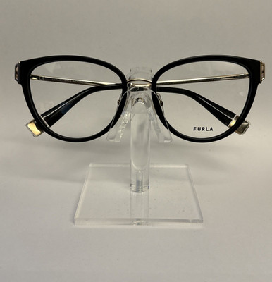 FURLA eyewear  VFU444 0700 54-17-135 Eyeglasses Frame Size  BLACK  with case