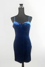 Lulus Velvet Mini Dress Size L Strappy Coquette Babydoll Fairy Feminine NWT