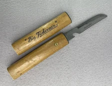 Vtg Big Fisherman Floating Fillet Knife Japan Stainless Steel Fishing Tool